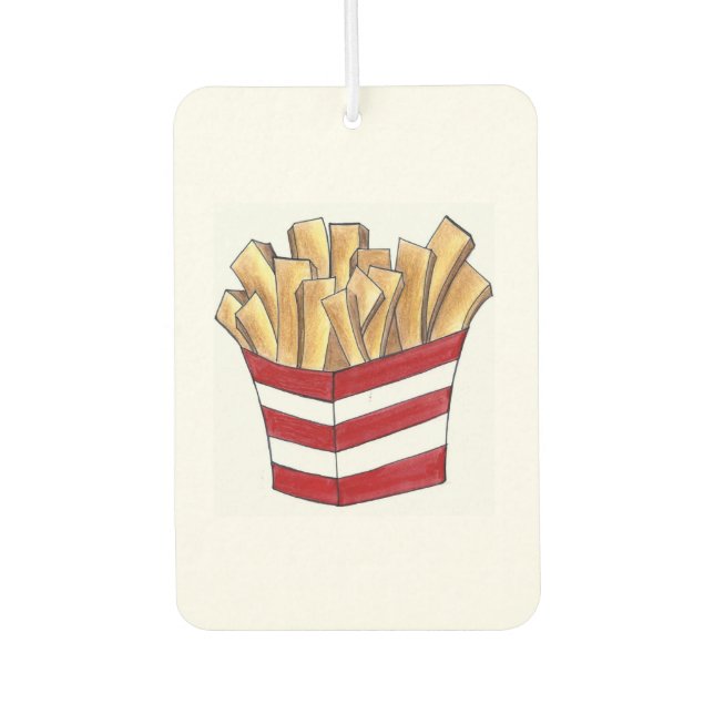 French Fry Fast Food Foodie Fries Chips Potatoes Car Air Freshener (Front)