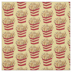 French Fry Fries Fried Potatoes Chips Fast Food Fabric