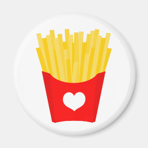 French Fry Love Magnet