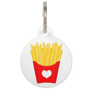 French Fry Love Pet Tag