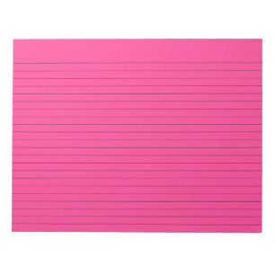 French Fuchsia Lined Landscape Notepad