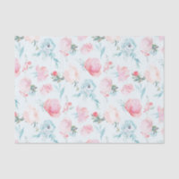 French Garden Floral Pink Peony Pattern Wedding