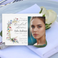 French Garden Party flower photo Invitation