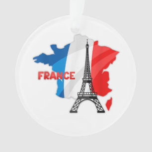French girls, france flag kids, france women ornament