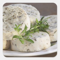 French goat cheese - chevre - with herbs on a