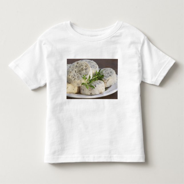French goat cheese - chevre - with herbs on a toddler T-Shirt (Front)