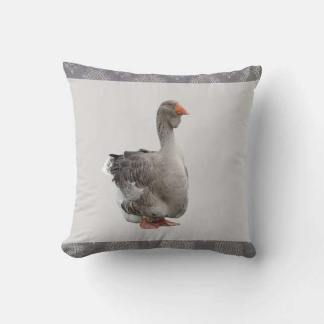 French goose throw pillow (Front)