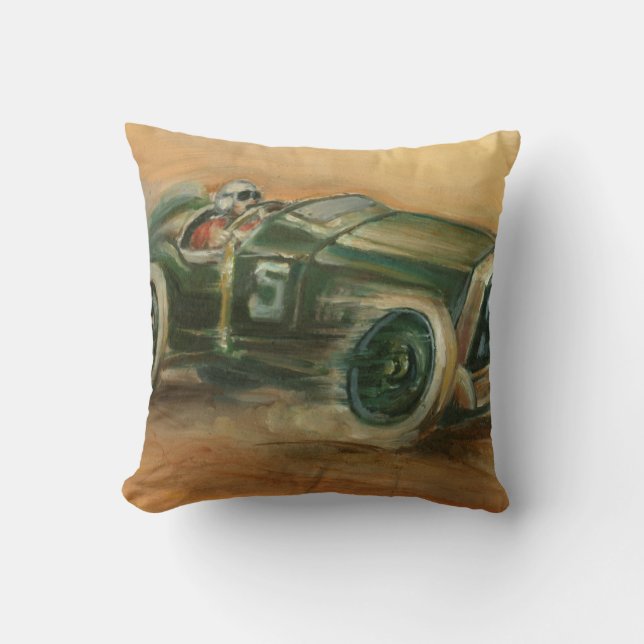 French Grand Prix Racecar by Ethan Harper Cushion (Front)