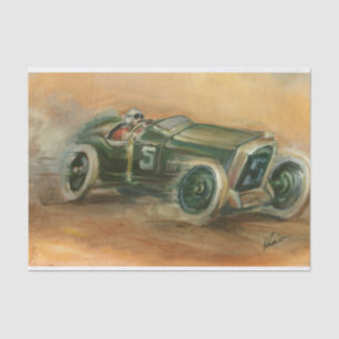 French Grand Prix Racecar by Ethan Harper Tissue Paper