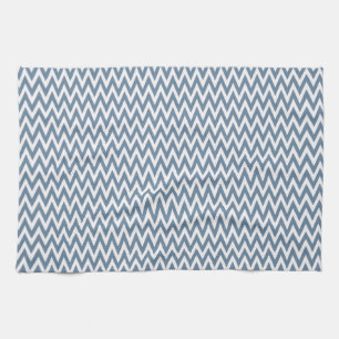 French Grey Elegant Chevron Design Tea Towel