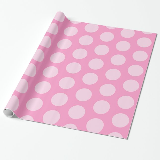 French Grey Moroccan Moods Dots Wrapping Paper (Unrolled)