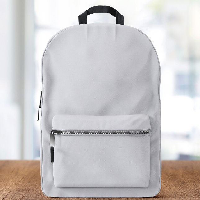 French Grey Personalised Custom  Printed Backpack (French Gray Personalized Custom Printed Backpack)