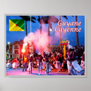 French Guiana - Cayenne - Le Carnaval - Poster