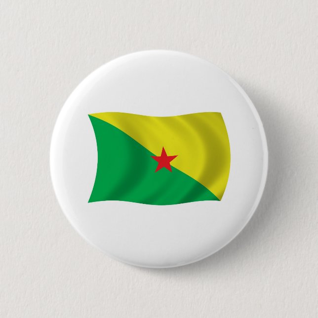 French Guiana Flag Button (Front)