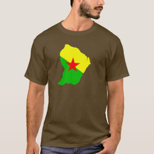 FRENCH Guiana flag map T-Shirt