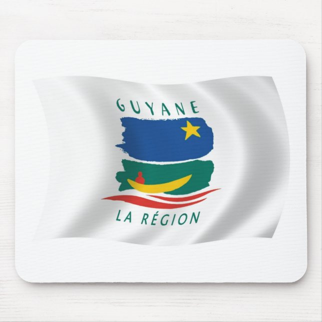 French Guiana Flag Mousepad (Front)