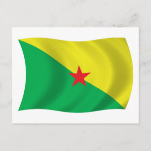 French Guiana Flag Postcard