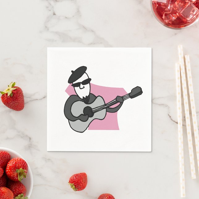 French Guitarist Paper Napkins (Creator Uploaded)