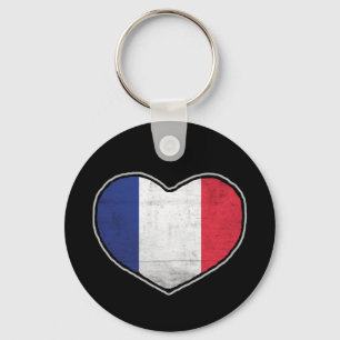 French Heart Key Ring