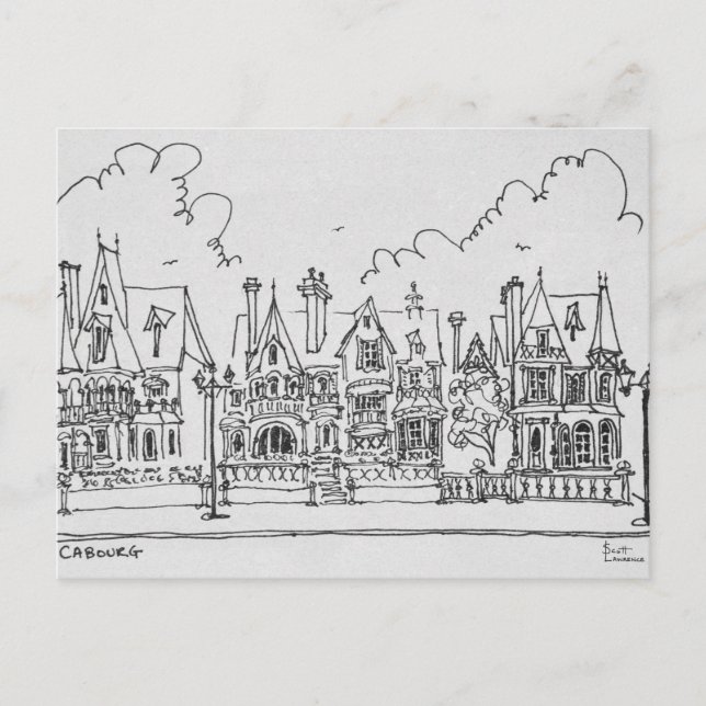 French Homes, Cobourg | Normandy, France Postcard (Front)