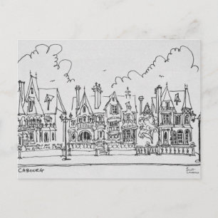 French Homes, Cobourg   Normandy, France Postcard