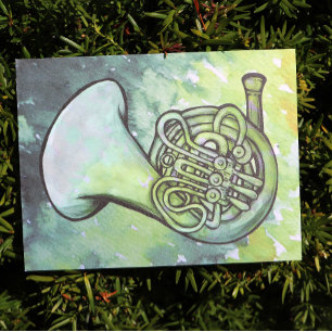 French Horn Band Class Music teacher               Postcard