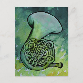 French Horn Band Class Music teacher Postcard
