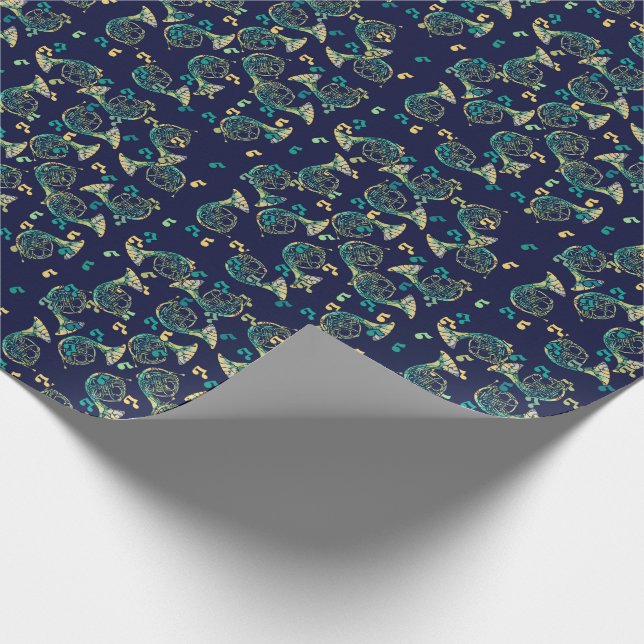 French Horn Band Class Wrapping Paper (Corner)