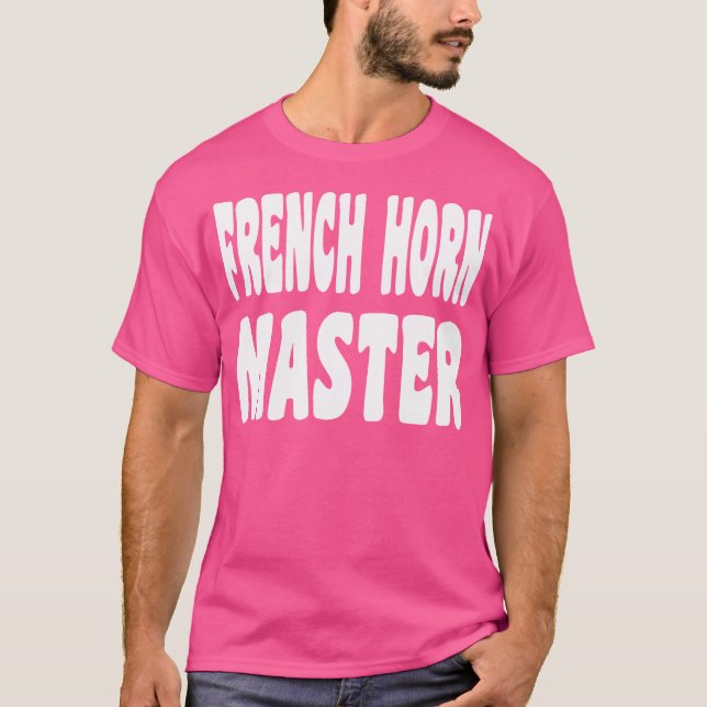 French Horn Band Nerd Geek Camp Brass Hornist Musi T-Shirt (Front)