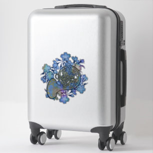 French Horn Blue Flowers Band Class               