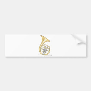 french horn bumper sticker