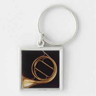 French Horn, by Marcel Auguste Raoux Key Ring