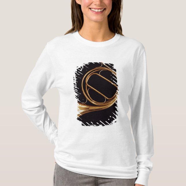 French Horn, by Marcel Auguste Raoux T-Shirt (Front)