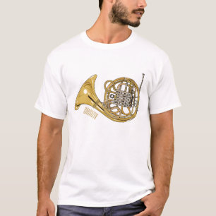 French horn cartoon illustration T-Shirt