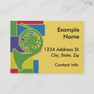 French Horn Colorblocks Profile Card