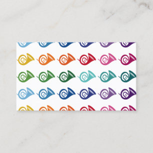 French Horn Colourful Fun Array Music Business Card