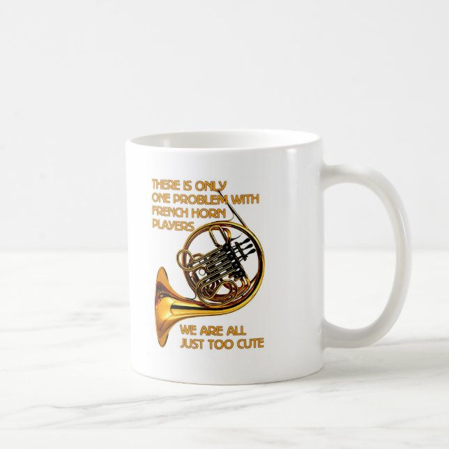French Horn Cutie Coffee Mug (Right)