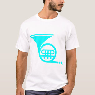 French Horn - Cyan T-Shirt