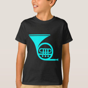 French Horn - Cyan T-Shirt