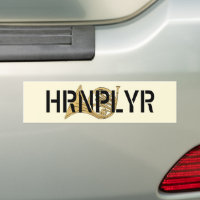 French Horn Drawing HRNPLYR License Plate