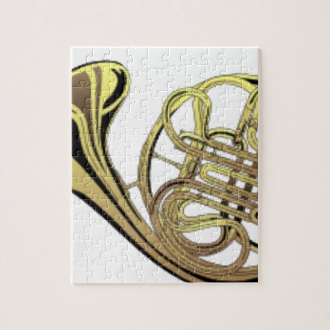 French Horn Drawing Jigsaw Puzzle (Vertical)