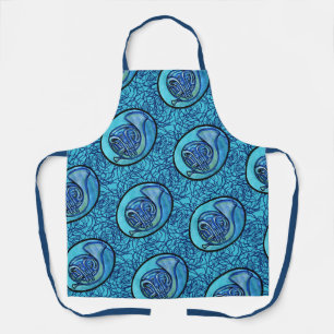 French Horn Flower French Horns Band Class Apron