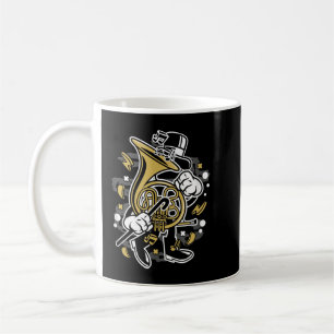 French Horn Gift for Music Teacher Fun Boys Girls Coffee Mug