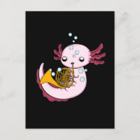 French Horn Gift Kids Axolotl Big Band French Horn