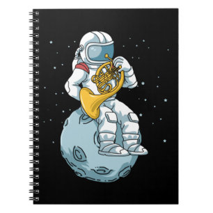 French Horn Gifts Men Brass Music French Horn Notebook