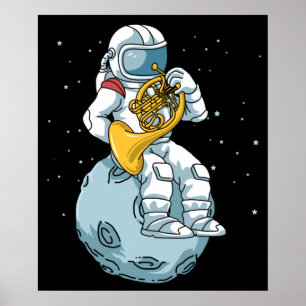 French Horn Gifts Men Brass Music French Horn Poster