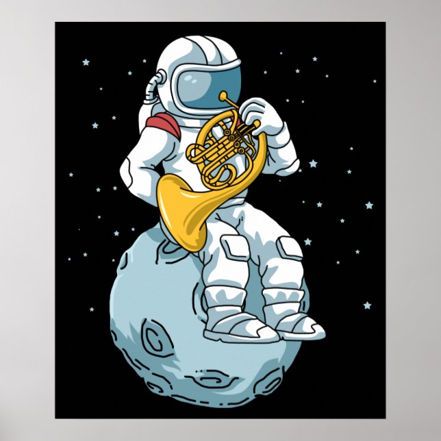 French Horn Gifts Men Brass Music French Horn Poster (Front)