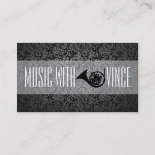 French Horn Instructor Music Studio Business Card