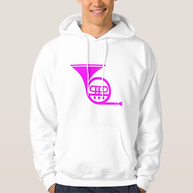 French Horn - Magenta Hoodie (Front)