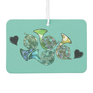 French Horn Marching Band Class Teacher Car Air Freshener